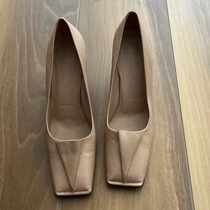 Vintage Jill Sander Nude Heels Pumps Size 39 (apx. US 9)